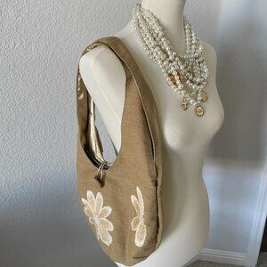 Boho zip material bag